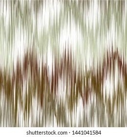 Ikat seamless pattern with waves. Abstract background texture.