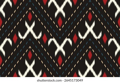 Ikat Seamless pattern,Abstract ikat,Aztec geometric,Ethnic Texture,fabric for home decor background,carpet,wallpaper,clothing,Batik