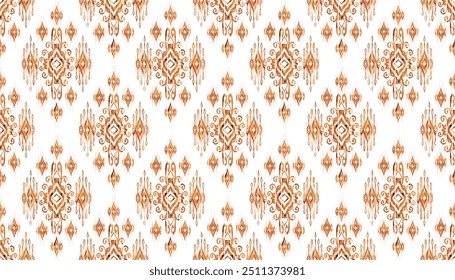 Ikat seamless pattern,geometric design,motif ethnic handmade, Ikat ethnic tribal,boho colors seamless wallpaper. "This content was created using vector drawing tools and software, not generated by AI"