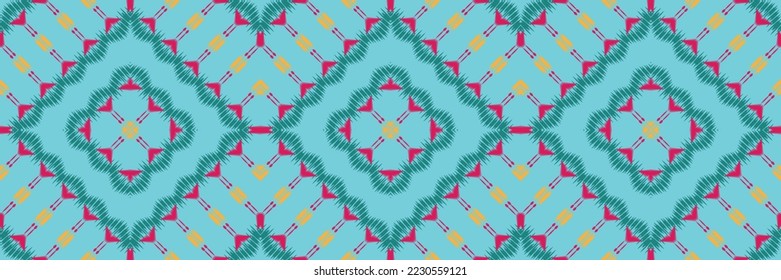 Ikat seamless Scandinavian embroidery, ikat seamless pattern, Ancient style Digital textile Asian Design for Prints Fabric saree Mughal Swaths texture Kurti Kurtis Kurtas