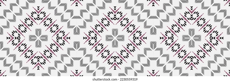 Ikat seamless Scandinavian embroidery, ikat seamless pattern tribal African, Fashion pattern Digital textile Asian Design for Prints Fabric saree Mughal Swaths texture Kurti Kurtis Kurtas