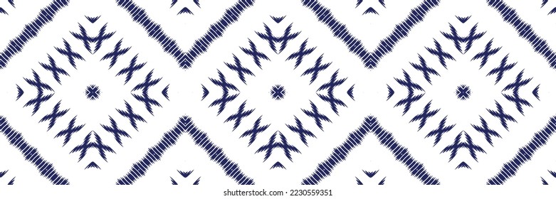 Ikat bordado escandinavo sin fisuras, ikat patrón sin fisuras arte tribal, natividad étnica Textil Digital Diseño asiático para imprentas saree de tela mughal textura kurti kurtis kurtas