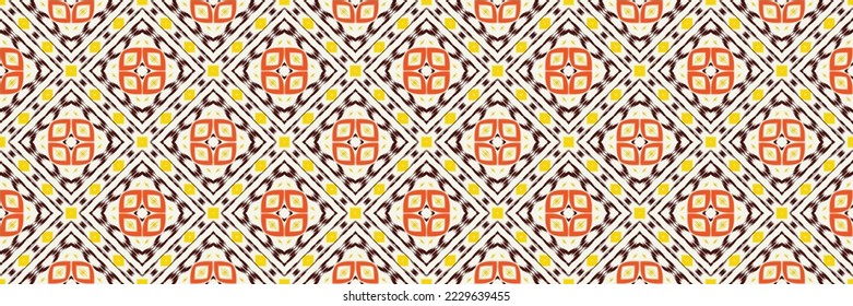Ikat seamless tribal African Seamless Pattern. Ethnic Geometric Ikkat Batik Digital vector textile Design for Prints Fabric saree Mughal brush symbol Swaths texture Kurti Kurtis Kurtas