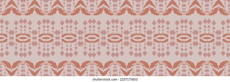 Ikat seamless tribal art Seamless Pattern. Ethnic Geometric Batik Ikkat Digital vector textile Design for Prints Fabric saree Mughal brush symbol Swaths texture Kurti Kurtis Kurtas