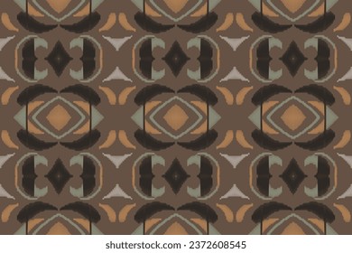 Ikat Seamless Tribal Color Geometric Traditional Ethnic Oriental Design for the Background. Folk Embroidery, Indian, Scandinavian, Gypsy, Mexican, African Rug, Wallpaper.