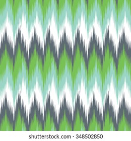 Ikat Seamless Zigzag Chevron Background Pattern