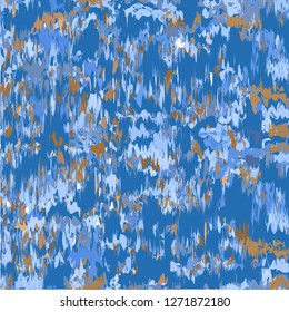 An ikat similar pattern. Fancy textile design. Vector illustration in ethnic style.