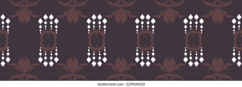 Ikat stripe batik textile seamless pattern digital vector design for Print saree Kurti Borneo Fabric border brush symbols swatches stylish