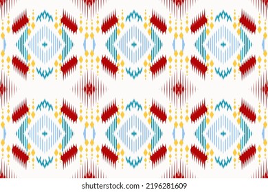 ikat stripe ethnic pattern background Modern Traditional Motifs African tribal pattern seamless. native American print fabric vector watercolor design for print background fabric jackets shirt
