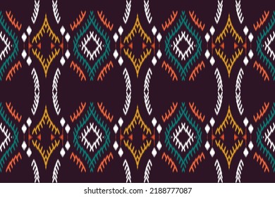 rayas de ikat patrón geométrico moderno tejido tribal azteca. Patrón ininterrumpido de Ikat en el estilo de las tribus, bordados folclóricos, mexicanos. bordado popular, indio, escandinavo, gitano, mexicano, alfombra africana, papel pintado