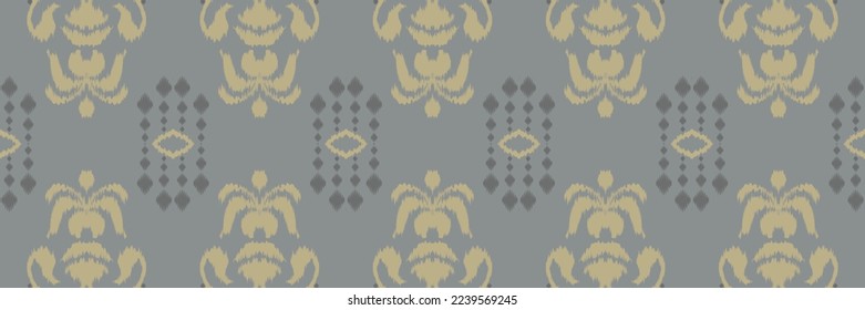 Ikat rayas batik textil sin costuras diseño vectorial digital para Print saree Kurti Borneo Tejidos símbolos de pincel de borde swatches elegantes