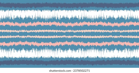 Ikat Streifen naht Muster. Nordischer Stil. Strandtuch gestrichen. Geometrische abstrakte Illustration, Tapete. Stammesethnische Vektorstruktur. Aztec-Stil. Folkstickerei. skandinavischer, afrikanischer Teppich.