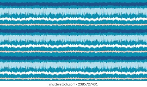 Ikat stripes seamles pattern. Nordic style. Striped beach towel. Geometric abstract illustration, wallpaper. Tribal ethnic vector texture. Aztec style. Folk embroidery. Scandinavian, African rug.