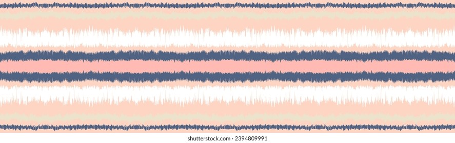 Ikat stripes seamles pattern. Nordic style. Striped beach towel. Geometric abstract illustration, wallpaper. Tribal ethnic vector texture. Aztec style. Folk embroidery. Scandinavian, African rug.
