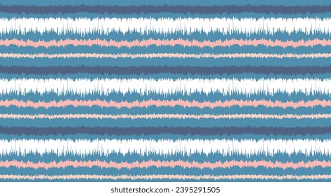 Ikat Streifen naht Muster. Nordischer Stil. Strandtuch gestrichen. Geometrische abstrakte Illustration, Tapete. Stammesethnische Vektorstruktur. Aztec-Stil. Folkstickerei. skandinavischer, afrikanischer Teppich.