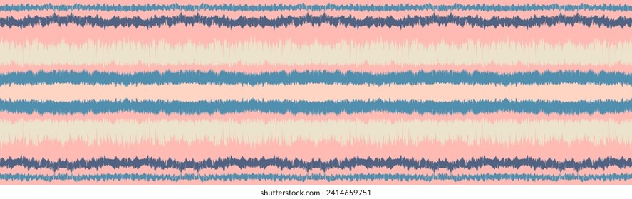 Ikat stripes seamles pattern. Nordic style. Striped beach towel. Geometric abstract illustration, wallpaper. Tribal ethnic vector texture. Aztec style. Folk embroidery. Scandinavian, African rug.