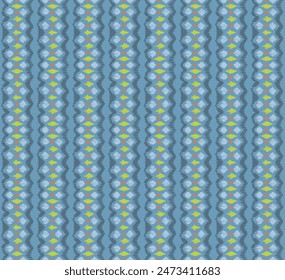 Patrón sin costuras de rayas Ikat. Estilo nórdico. Toalla de playa a rayas. Ilustración abstracta geométrica, Fondo de pantalla. Textura de Vector étnico tribal. Estilo azteca. Bordado de Folk. Alfombra escandinava africana.