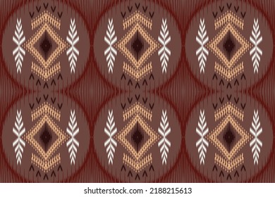 ikat style Aztec art work for textile prints vintage style ikat Tribal art illustration Design for Print background, carpet, wallpaper, clothing, wrapping, Batik, fabric, and Vector illustration. embr