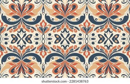 Ikat Symphony, Harmonizing Colors and Patterns in Fashion, Home Decor, The Art of Ikat, Discovering the Mesmerizing World of Patterns and Colors, Threads of Tradition, ethnic seamless pattern