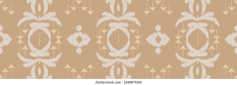 Ikat texture batik textile seamless pattern digital vector design for Print saree Kurti Borneo Fabric border brush symbols swatches cotton