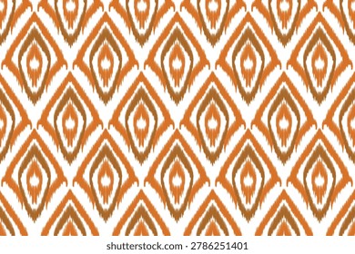 Ikat and Thai-inspired textile pattern featuring geometric motifs and handcrafted woven aesthetics Perfect for textile design, wallpaper, backgrounds, fabrics, and lifestyle products.