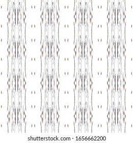 Ikat, Tie Dye. Batik, Hand Drawn Seamless Pattern. Ethnic Texture. Hand Drawn Painted. Gray Yellow Folklore Ethnic Folk Cloth.  Geometric Ornamental Tie dye Pattern.