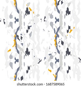 Ikat, Tie Dye. Batik, Hand Drawn Ornament. Geo Surface. Endless Repeat Painting.  Gray Yellow Folklore Tribal Native Fabric.  Ornamental Geometrical Paint Tile.