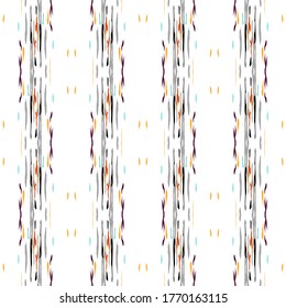 Ikat, Tie Dye. Batik, Hand Drawn Ornament. Geo Surface. Endless Repeat Painting.  Bordo Gray Traditional Summer Native Rug.  Watercolor Geometrical Shibori Texture.