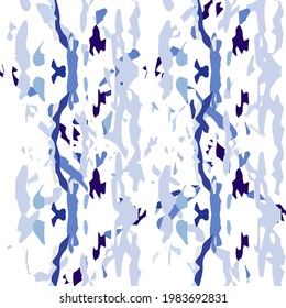 Ikat, Tye. Batik, Patrón De Mano Sin Marea. Textura étnica. Mano Dibujada Pintada. Vintage azul cian antiguo lienzo étnico.  Patrón de tinte Ornamental Ornamental Orgánico.