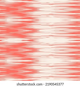Ikat Tie Färbung Nahtlose Muster. Tinte Geometrische Kunstdrucke. Shibory Rhombus Minimalismus Hintergrund. Ethnische Monochrome-Stickereinachahmung. Zeitgenössische Aquarell Japan Design. Rose Red und Beige