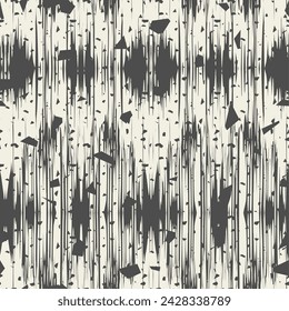 Ikat Tie Dye Seamless Pattern. Ethnic Monochrome Embroidery Imitation. Shibory Rhombus Minimalism Background. Contemporary Watercolor Japan Design. White and Black Ink Geometric Art Print.