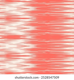 Ikat Tie Dye Seamless Pattern. Contemporary Watercolor Japan Design. Shibory Rhombus Minimalism Background. Rose Red and Beige Ink Geometric Art Print. Ethnic Monochrome Embroidery Imitation.