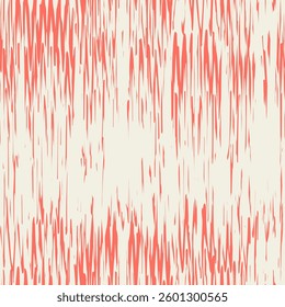 Ikat Tie Dye Seamless Pattern. Rose Red and Beige Contemporary Watercolor Japan Design. Ink Geometric Art Print. Shibory Rhombus Minimalism Background. Ethnic Monochrome Embroidery Imitation.