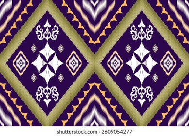 Ikat traditional art pattern design for background,wallpaper,clothing,wrapping,fabric.