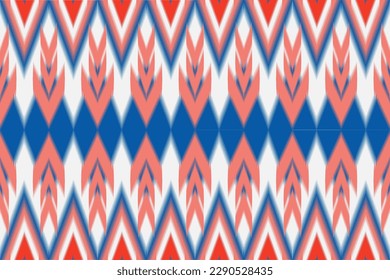 ikat traditional.Oriental aztec art.Abstract pattern from geometric shapes design for fabric,wallpaper,background,wall,tile,carpet,wrapping,clothing,batik