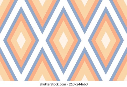 Ikat Triangle tribal seamless pattern vector illustration Design for Print carpet, wallpaper, clothing, wrapping, fabric, cover, textile