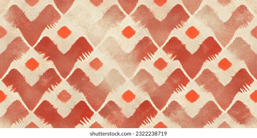 la corbata tribal de ikat los colores mueren flor papel de pared sin costura. Motif étnica hecha a mano bello arte Ikat. Arte de fondo étnico abstracto floral rosa. 