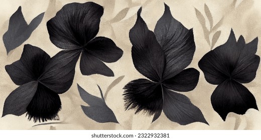 ikat tribal boho tie die colors flower seamless wallpaper. Motif ethnic handmade beautiful Ikat art. Ethnic abstract floral pink background art. 
