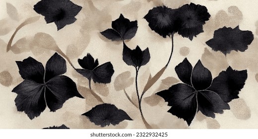 ikat tribal boho tie die colors flower seamless wallpaper. Motif ethnic handmade beautiful Ikat art. Ethnic abstract floral pink background art. 