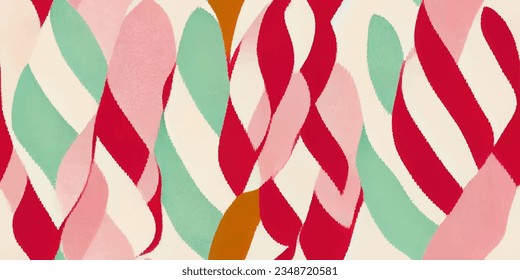 La tribal del Ikat, la corbata del boho, los colores de la mueca florida, papel de pared sin costura. Motif étnica hecha a mano bello arte Ikat. Arte de fondo étnico abstracto floral rosa. 
