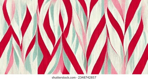 La tribal del Ikat, la corbata del boho, los colores de la mueca florida, papel de pared sin costura. Motif étnica hecha a mano bello arte Ikat. Arte de fondo étnico abstracto floral rosa. 