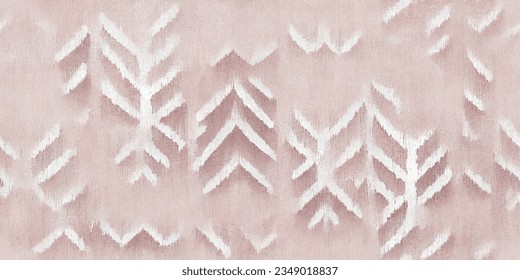 La tribal del Ikat, la corbata del boho, los colores de la mueca florida, papel de pared sin costura. Motif étnica hecha a mano bello arte Ikat. Arte de fondo étnico abstracto floral rosa. 
