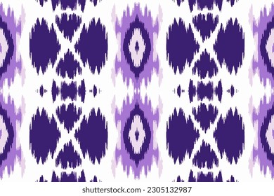 Ikat tribal Indian seamless pattern. Ethnic Aztec fabric traditional folk ancient antique tribal abstract graphic line. Ornate elegant luxury vintage retro style. Texture textile background backdrop.