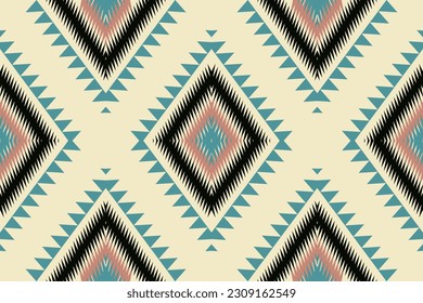 Ikat tribal patrón indio sin costuras alfombra de tela azteca etnia mandala ornamento boho motif tribal textil geométrico afroamericano orientales ilustraciones de vectores transdérmicos estilo bordado
