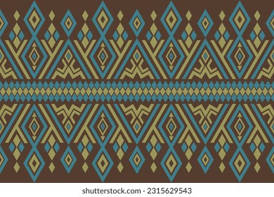 Ikat tribal patrón indio sin costuras alfombra de tela azteca étnica mandala adorno boho motif tribal textil geométrico africano americano oriental ilustraciones vectoriales tradicionales estilo bordado.