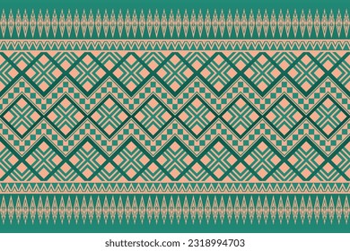 Ikat tribal patrón indio sin costuras alfombra de tela azteca étnica mandala adorno boho motif tribal textil geométrico africano americano oriental ilustraciones vectoriales tradicionales estilo bordado.