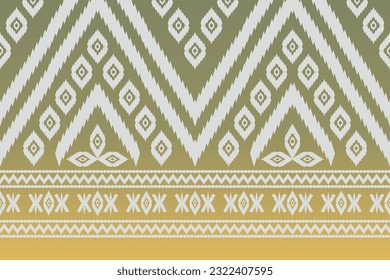 Ikat tribal patrón indio sin costuras alfombra de tela azteca étnica mandala adorno boho motif tribal textil geométrico africano americano oriental ilustraciones vectoriales tradicionales estilo bordado.