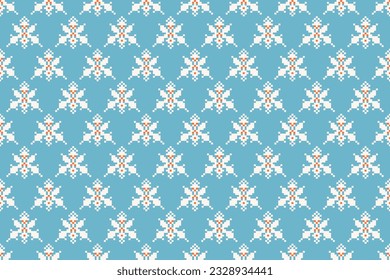 Ikat tribal Indian seamless pattern ethnic aztec fabric carpet mandala ornament native boho motif tribal textile geometric african american oriental traditional vector illustrations embroidery styles.