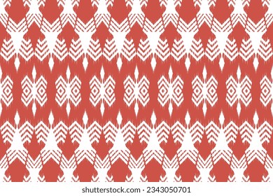 Ikat tribal patrón indio sin costuras alfombra de tela azteca étnica mandala adorno boho motif tribal textil geométrico africano americano oriental ilustraciones vectoriales tradicionales estilo bordado.