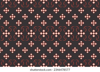 Ikat tribal Indian seamless pattern ethnic aztec fabric carpet mandala ornament native boho motif tribal textile geometric african american oriental traditional vector illustrations embroidery styles.
